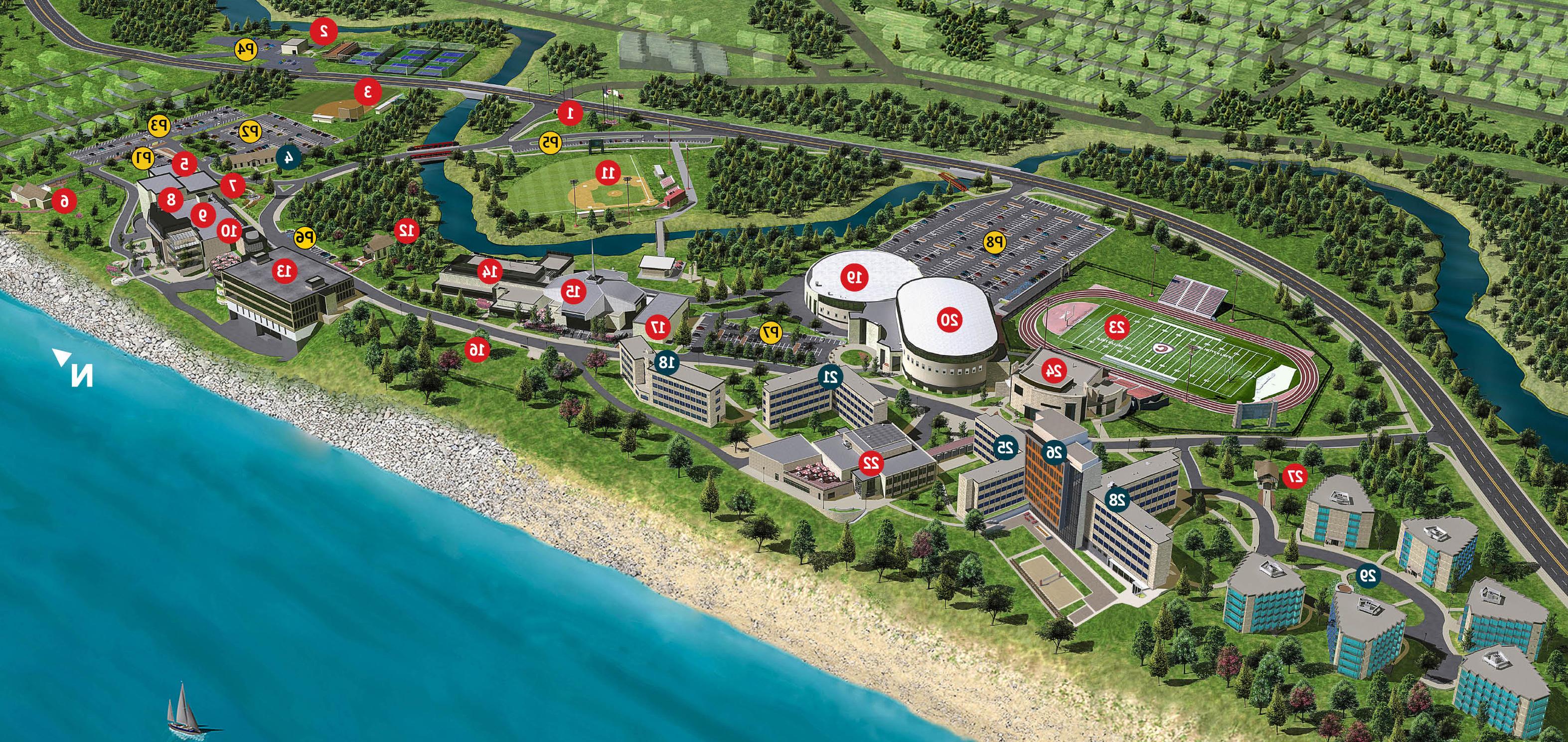 全球十大赌钱排行app学院校园地图